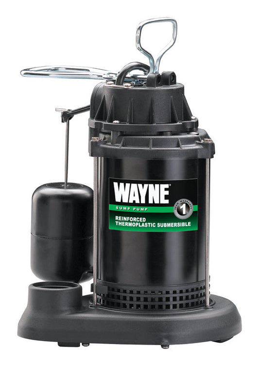 Wayne 1/3 HP 3,750 gph Thermoplastic Vertical Float Switch AC Submersible Sump Pump
