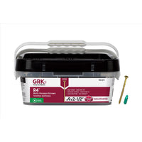 GRK Fasteners R4 No. 9 in. X 2-1/2 in. L Star Flat Head W-Cut Multi-Purpose Screws