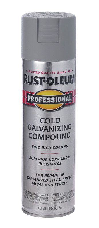 Rust-Oleum Cold Gray Galvanizing Compound Spray 20 oz. (Pack of 6)