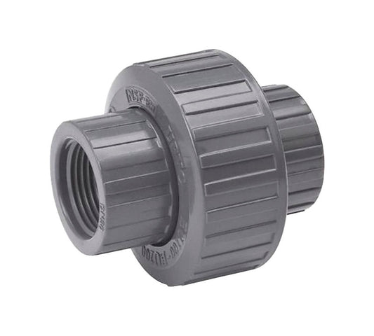 BK Products ProLine Schedule 80 1-1/2 in. FPT each X 1-1/2 in. D Threaded PVC Union 6 pk