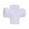 Charlotte Pipe Schedule 40 2 in. Hub X 2 in. D Hub PVC Double Sanitary Tee 1 pk - Deal of The Week
