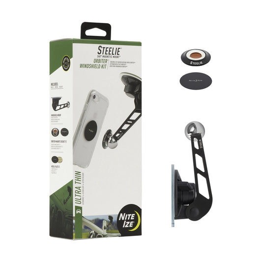 Nite Ize Steelie Black Ultra Strong Windshield Kit For All Mobile Devices