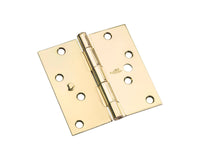National Hardware 4 in. L Bright Brass Door Hinge (Pack of 5)