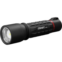 Coast Aluminum Black Lithium-Ion Battery LED Rechargeable Flashlight 1000 lm. 656 ft. Beam Distance - Open Box
