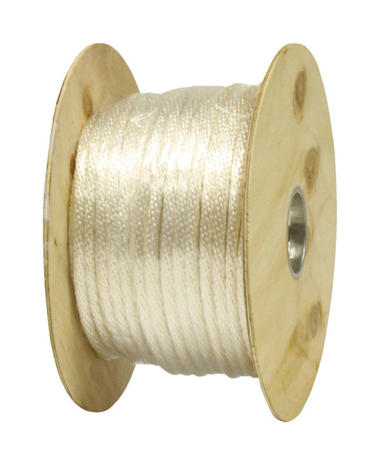 Lehigh 1/2 in. Dia. x 300 ft. L White Solid Braided Nylon Rope