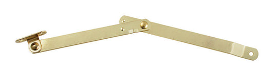 National Hardware Brass-Plated Steel Right Hand Folding Support Mount 1.38 in. 9 in. 1 pk