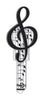 Lucky Line Key Shapes Music Note House Key Blank Double sided For Kwikset KW1/11 (Pack of 5)