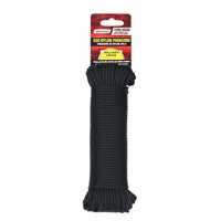 SecureLine 5/32 in. D X 100 ft. L Black Braided Nylon Paracord