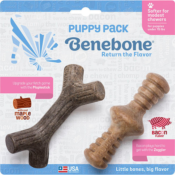 Paquete de cachorros Benebone Maplestick/Zaggler