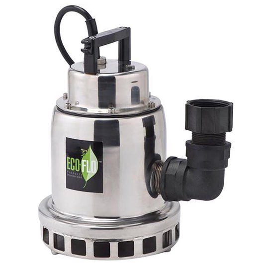 Eco-Flo SEP Series 1/2 HP 2640 gph Stainless Steel Switchless Switch Manual Fountain Pump