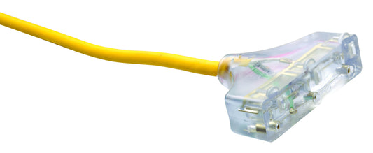 Southwire Outdoor 100 ft. L Yellow Tri-Source Extension Cord 12/3 SJEOOW
