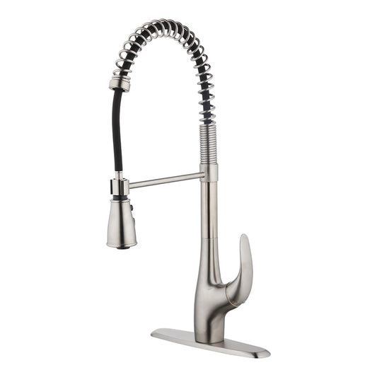 Innova Sapphire One Handle Stainless Steel Pull-Down Kitchen Faucet