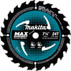 Makita 7-1/4 in. D X 5/8 in. Max Efficiency Carbide Tipped Circular Saw Blade 24 teeth 1 pk