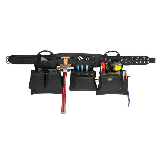 CLC Work Gear 18 pocket Polyester Fabric Tool Belt 24 in. L X 16.75 in. H Black 29 in. 46 in.