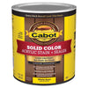 Cabot Solid Tintable 1801 White Base Water-Based Acrylic Deck Stain 1 qt. (Pack of 4)