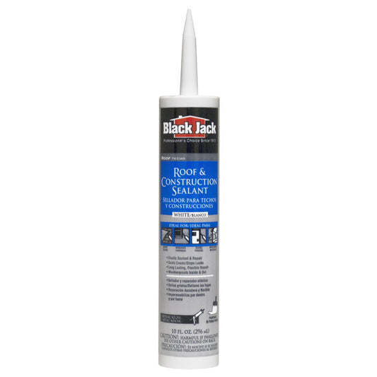 Black Jack Gloss White Elastomeric Roof Sealant 10.1 oz. (Pack of 12)