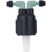 Orbit Plastic Black 2-Port Full Circle Drip Irrigation Manifold 1/2 in. Barb x 1/4 in. NPT