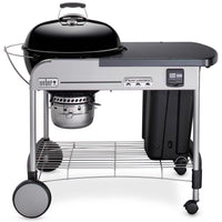 Weber Performer Premium Charcoal Grill 22 Inch Black with Char Baskets and Storage Bin