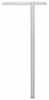 Mayes Aluminum Lightweight Extruded Non-Glare 48 in. Wallboard Square 1/8 in. Thick