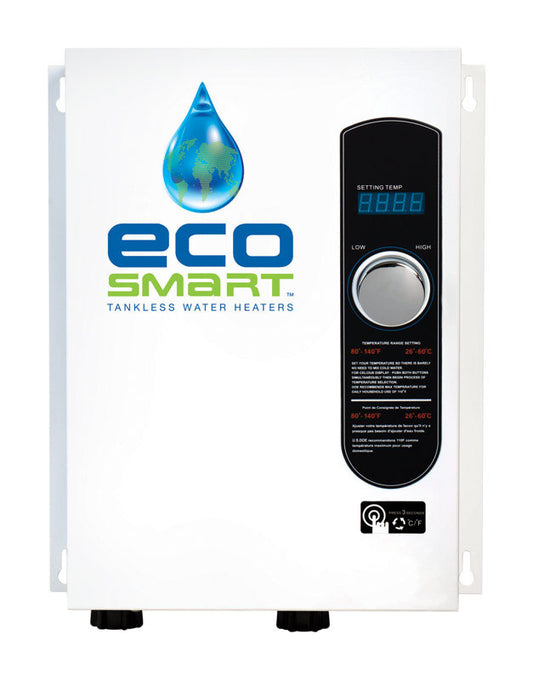Ecosmart Residential Tankless Electric Water Heater 75A 18W 150 PSI 17 H in.