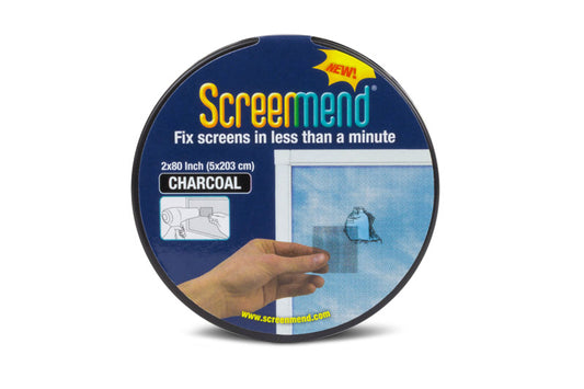 Screenmend Charcoal Fiberglass Screen Repair Patch 2 in. W X 80 in. L 1 pk