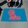 University of Mississippi (Ole Miss) Light Blue Rug - 5ft. x 8ft.