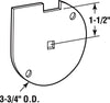 Prime-Line 4.8 in. W X 0.8 in. L X 3-3/4 in. D Steel Lock Bar Disc