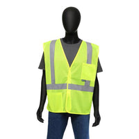 Safety Works Reflective Safety Vest Lime One Size Fits Most (Pack of 3)