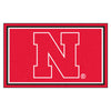 University of Nebraska 4ft. x 6ft. Plush Area Rug