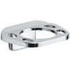 Oakbrook Collection Chrome Silver Die Cast Zinc Toothbrush/Tumbler Holder