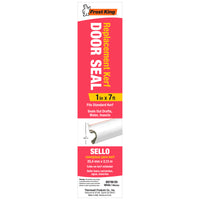 Frost King White Plastic Weather Seal For Doors 7 ft. L X 1 in.