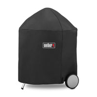 Weber Premium Grill Cover for 26 Inch Charcoal Grills Black Weather Resistant Protection