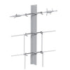 LockJawz 2 in. H X 10 in. W X 14 in. L 12 Ga. Silver Steel T-Post Clip