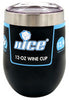 Nice Wpf-519558 12 Oz Black Vacuum-Insulated Stainless-Steel Wine Tumbler (Pack of 10)