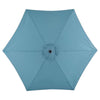 Living Accents Hattington 9 ft. Tiltable Blue Market Umbrella