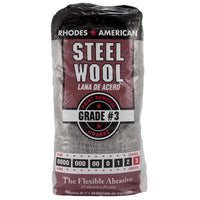Rhodes American 3 Grade Medium Steel Wool Pad 12 pk (Pack of 6)