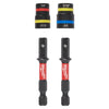 Milwaukee Quik-Clear 1/4 in. X 2.513 in. L Steel Magnetic Nut Driver Set 2 pk