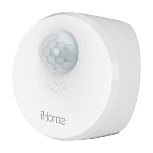 iHome White Plastic AA Battery Wi-Fi Motion Sensor Personal Security Alarm