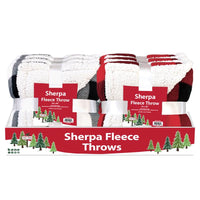 Kane Home Holiday Plaid Fleece Throw 1 pk (Pack of 6)