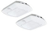 Good Earth Lighting White Hardwired LED Puck Light 2 pk