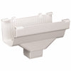 Amerimax 9 in. H x 6.25 in. W x 9 in. L White Vinyl Gutter Drop Outlet