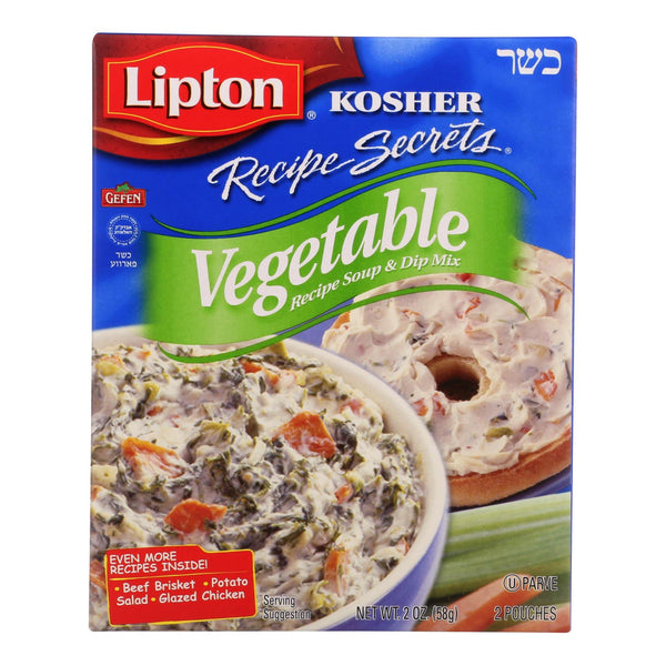 Mezcla para sopa y salsa Lipton - Secretos de recetas - Vegetales - Kosher - Paquete - 2 oz - Caja de 12
