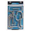 Crawford 8 in. L Vinyl Coated Gray Steel Assorted Hook 20 pk