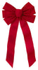 Holiday Trims Christmas Bow Bow Red Velvet 10 inch 1 pk (Pack of 12)