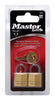 Master Lock 3/4 in. H X 7/16 in. W X 3/4 in. L Brass Pin Cylinder Padlock Keyed Alike