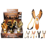 Diamond Visions Animal Sling Shot Wood Assorted (Pack of 12)