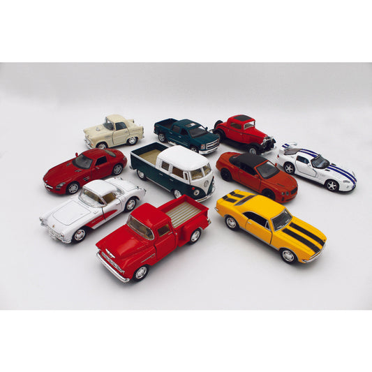 JUST FOR LAUGHS Die Cast Assorted Collectable Theme Cars and Trucks 5 L in. (Pack of 24)
