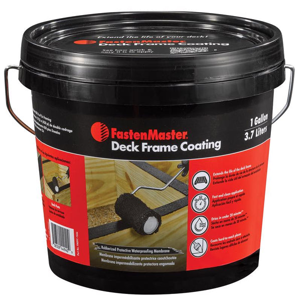 FastenMaster Deck Frame Coating Black Liquid Rubber Sealant Coating 1 gal - Deal of The Week
