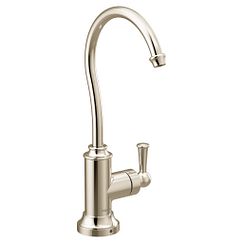 Polished nickel one-handle high arc beverage faucet