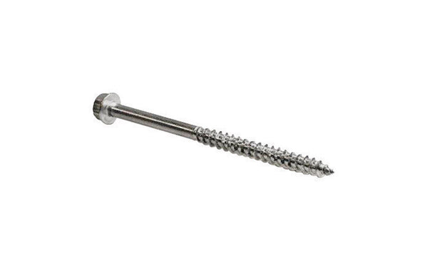 Tornillo estructural dentado con cabeza hexagonal con arandela de estrella Simpson Strong-Tie Strong-Drive n.º 2, tamaño X 12 pulg.